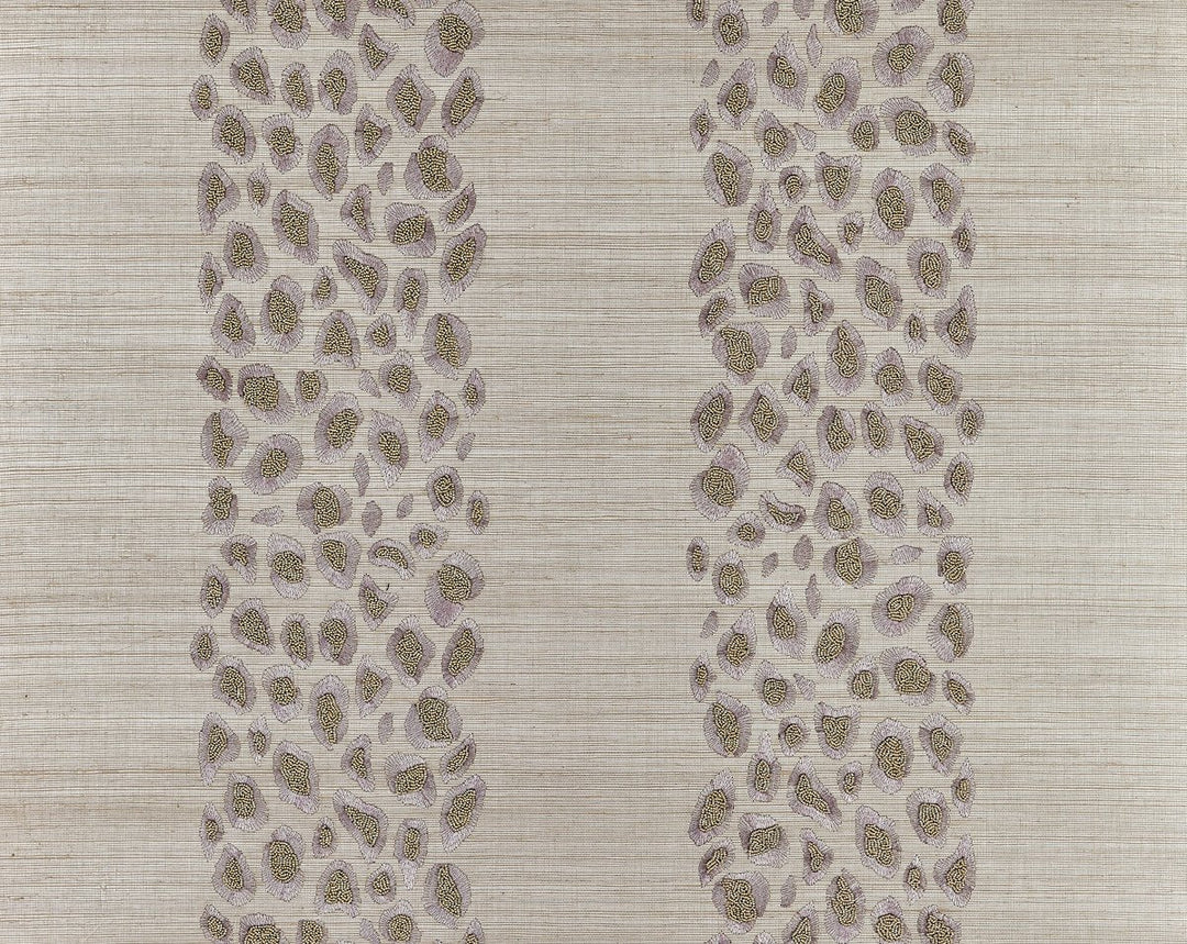 Catwalk Embellished Grasscloth Looking Glass SCWP884460002 by Scalamandre Designer Wallpaper