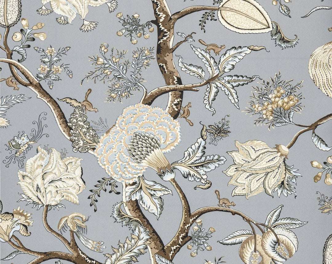Pondicherry Wallcovering Mineral SCWP885850002 by Scalamandre Designer Wallpaper