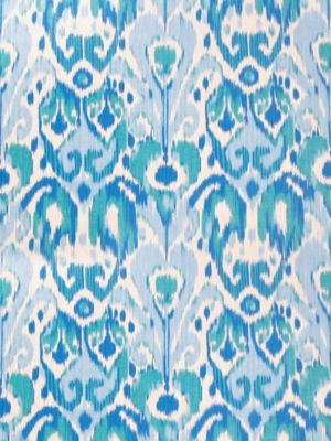 Greystone Blues On Cream SC165270003 by Scalamandre Designer Fabric 100% COTTON ITALY LIGHT DUTY Horizontal: 18" and Vertical: 13.375" 53 - Swanky Fabrics -