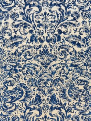 Palladio Velvet Damask Lapis SC165920003 by Scalamandre Designer Fabric MODERN LUXURY 60% VISCOSE 40% COTTON ITALY HEAVY DUTY Horizontal: 31.5" and Vertical: 26.75" 54 - Swanky Fabrics -