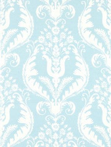 Scalamandre Fabric Primavera Linen Print Sky