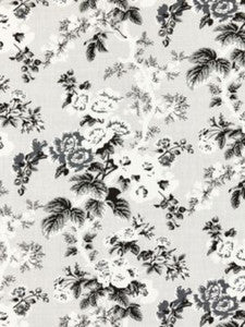 Scalamandre Fabric Ascot Linen Print French Grey