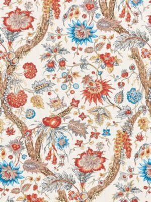 Fleurs Tropicales Autumn Multi SC166470003 by Scalamandre Fabric THE METROPOLITAN MUSEUM OF ART 100% LINEN UNITED KINGDOM MEDIUM DUTY Horizontal: 53.7" and Vertical: 27.5" 55 - Fabric Carolina -