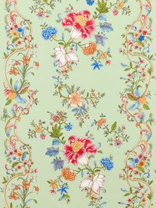 Camellia Trellis Seafoam Posey SC166480003 by Scalamandre Fabric