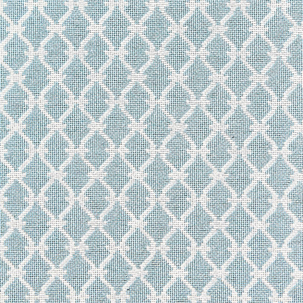 Trellis Weave/Sky Sc 000327009 by Scalamandre
 Fabric ORIANA 77% COTTON 20% POLYESTER 3% NYLON USA HEAVY DUTY Horizontal: 2.125" and Vertical: 1.75" 53" - Fabric Carolina -