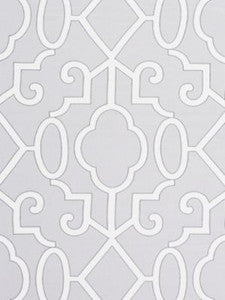 Scalamandre Fabric Ming Fretwork Pearl Grey