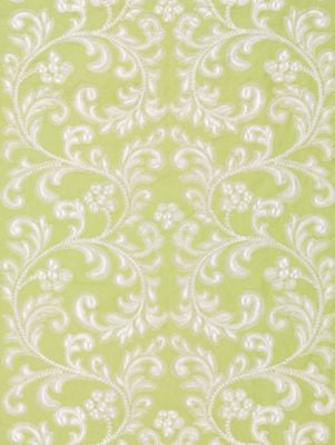 Chiara Embroidery Pear SC270290003 by Scalamandre Designer Fabric ORIANA 60% LINEN 40% COTTON INDIA LIGHT DUTY Horizontal: 15" and Vertical: 24" 53 - Swanky Fabrics -