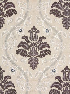 Scalamandre Fabric Isabella Embroidery Graphite
