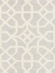 Scalamandre Fabric Linen Lattice Nickel & Greige