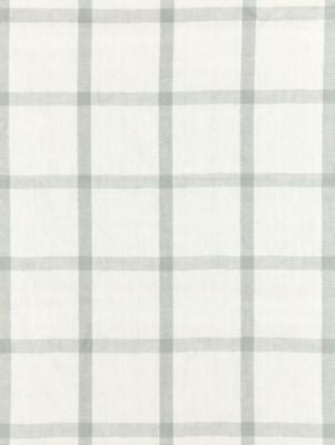 Wilton Linen Check Mineral SC271520003 by Scalamandre Designer Fabric CHATHAM STRIPES & PLAIDS 100% LINEN INDIA MEDIUM DUTY Horizontal: 5.25" and Vertical: 4.5" 53 - Swanky Fabrics -