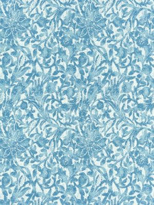 Scalamandre Fabric Bali Floral Caribe