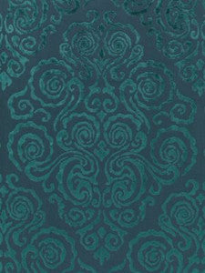 Scalamandre Fabric Cirrus Velvet Damask Emerald