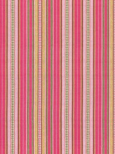 Scalamandre Fabric Nile Stripe Rose Garden