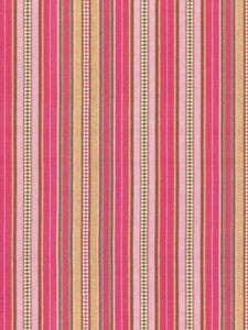 Scalamandre Fabric Nile Stripe Rose Garden