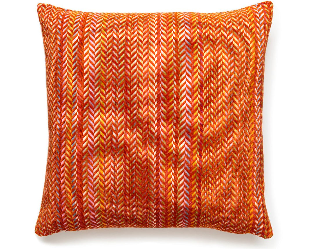 Arrow Stripe Pillow 22 X 22 - Calypso SCARROPILL0003 by Scalamandre Designer Pillow
