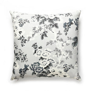 Ascot Linen Print French Grey by Scalamandre
 Pillow