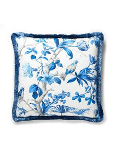 Scalamandre Pillows Belize Pillow 22 X 22 - Porcelain