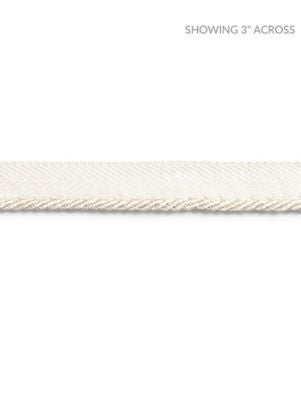 Avenue Cord Creme SCC3150003 by Scalamandre Designer Trim NOVANTA PASSEMENTERIE 16% FIBRANNE 2% ACRYLIC, 38% POLYESTER 26% COTTON 18% RAYON CHINA LIGHT DUTY Horizontal: 0" and Vertical: 0" 0.13 - Swanky Fabrics -