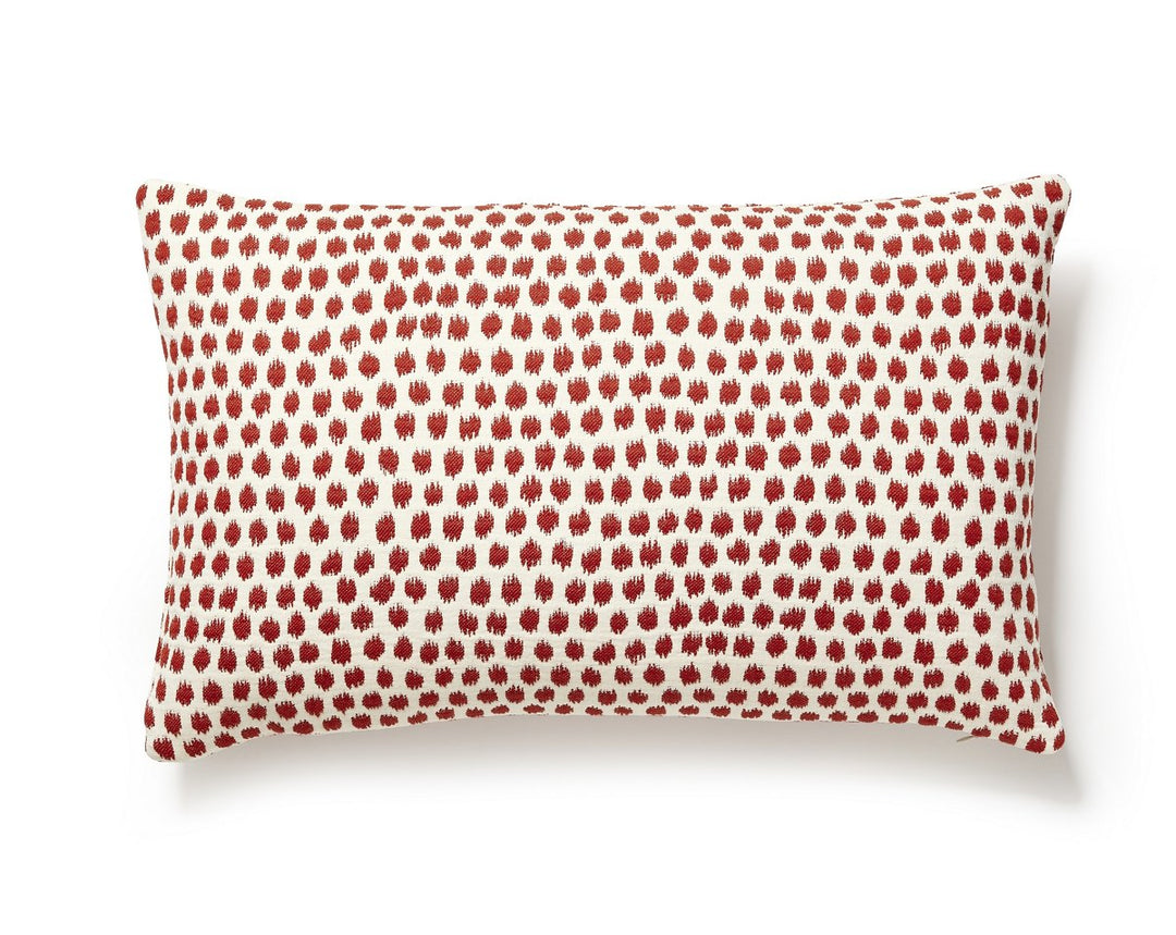 Dot Weave Pillow 14 X 22 - Carnelian SCLBDK271820003 by Scalamandre Designer Pillow