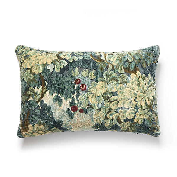 Marly Lumbar Pillow/Blues Sc 0003Lmarlypil by The House of Scalamandre
 Pillow 72% LINEN 18% COTTON|10% VISCOSE USA Horizontal: and Vertical: - Fabric Carolina -