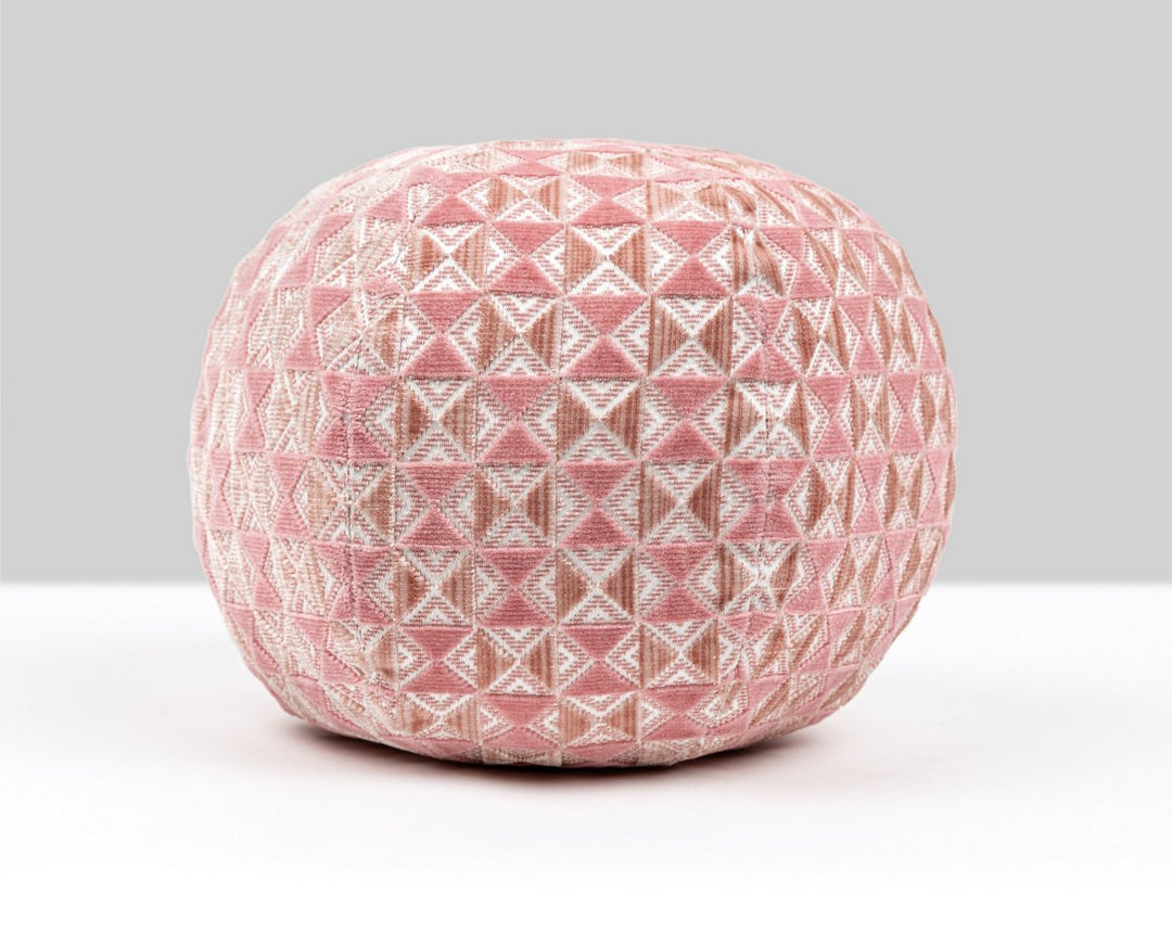 Parlor Velvet Pillow 12 Dia - Sorbet SCRADK273240003 by Scalamandre Designer Pillow