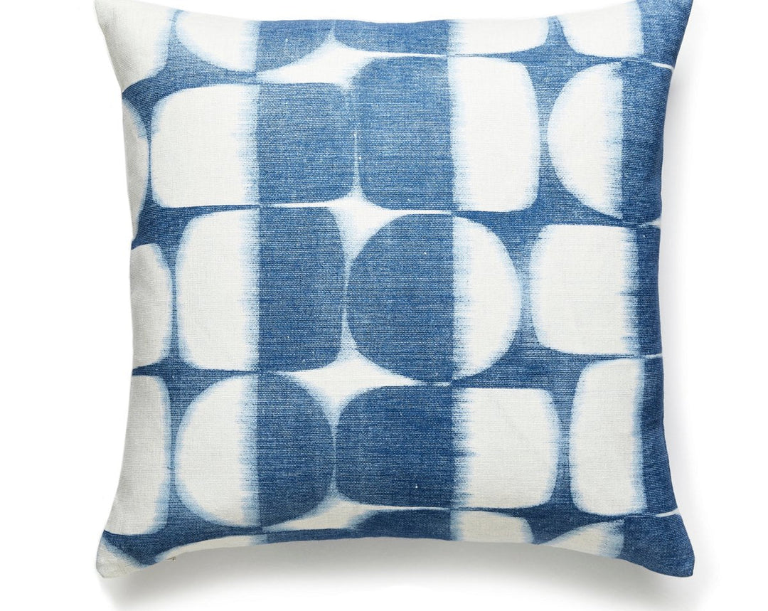 Rift Linen Print Pillow 22 X 22 - Blueprint SCRIFTPILL0003 by Scalamandre Designer Pillow