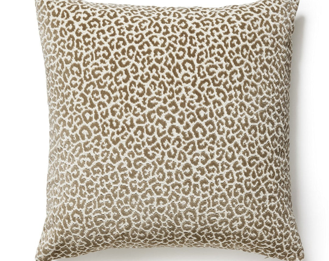 Panthera Velvet Pillow 22 X 22 - Sable SCSDDK270370003 by Scalamandre Designer Pillow