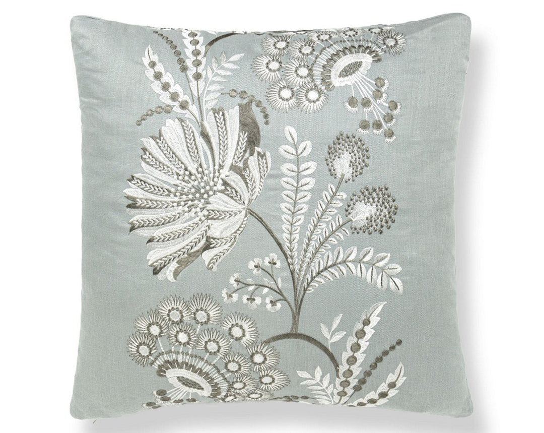 Annelise Embroidery Pillow 22 X 22 - Skylight SCSDDK271620003 by Scalamandre Designer Pillow