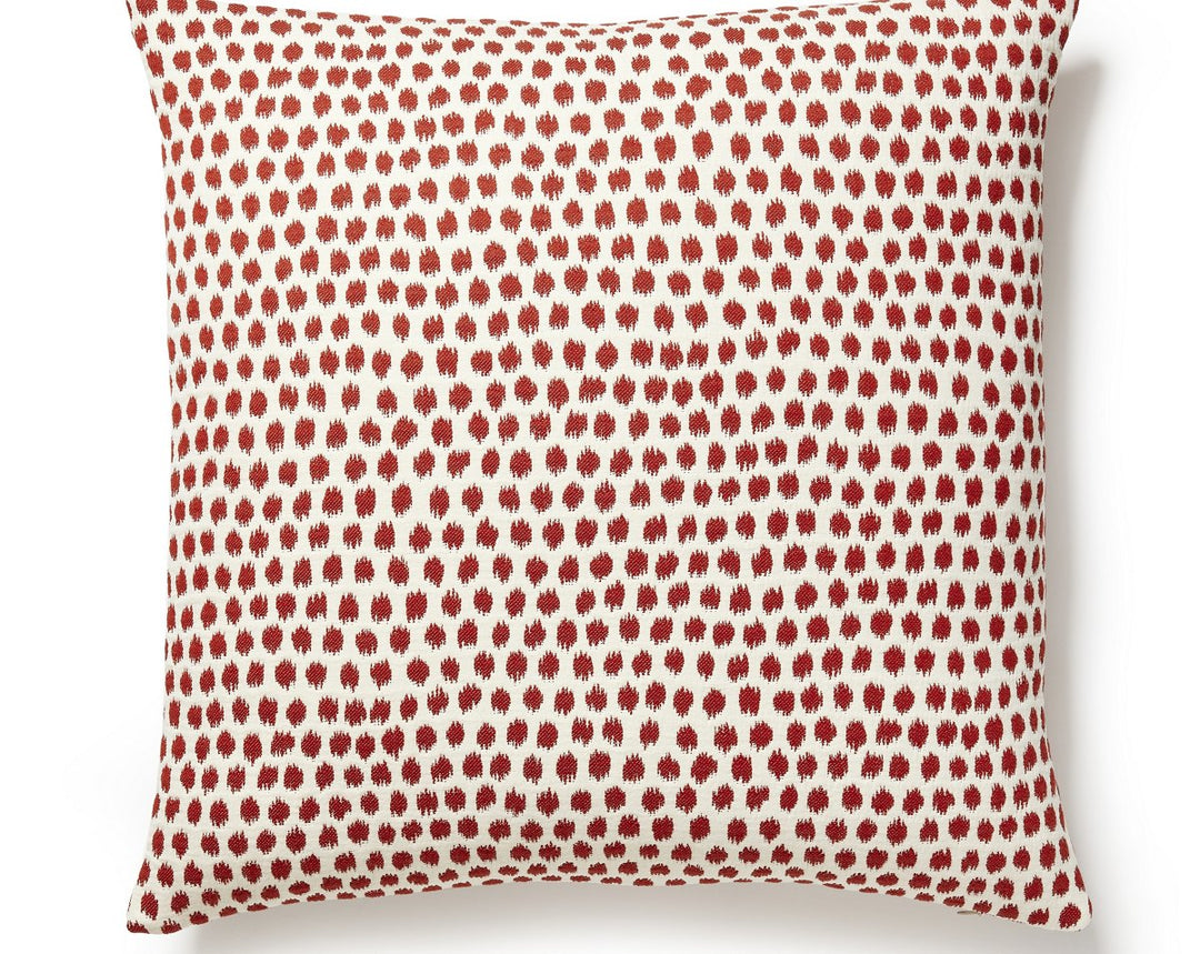 Dot Weave Pillow 22 X 22 - Carnelian SCSDDK271820003 by Scalamandre Designer Pillow