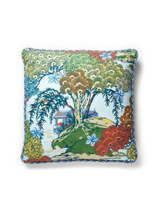Scalamandre Pillows Sea Of Trees Pillow 22 X 22 - Kaleidescope