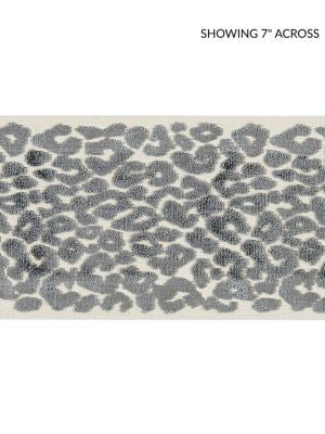 <p>Leopard Velvet Tape Smoke SCT32770003 by Scalamandre Trim</p><p><strong>Required Minimum Quantity Purchase: Fabrics by the yard 1 YARD MINIMUM </p><p>Book: ORIANA</p><p>Content: 50% VISCOSE 50% COTTON</p><p>Origin: INDIA</p><p>Performance: LIGHT DUTY</p><p>Repeat: Horizontal: 5.25" and Vertical: </p><p>Width: 4.25</p>