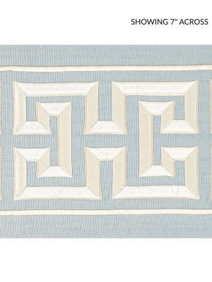 <p>Imperial Embroidered Tape Sky SCT32800003 by Scalamandre Trim</p><p><strong>Required Minimum Quantity Purchase: Fabrics by the yard 1 YARD MINIMUM </p><p>Book: ORIANA</p><p>Content: 80% COTTON 20% RAYON</p><p>Origin: INDIA</p><p>Performance: LIGHT DUTY</p><p>Repeat: Horizontal: 6.5" and Vertical: </p><p>Width: 6</p>