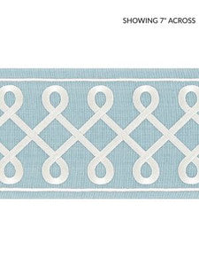Scalamandre Trim Soutache Embroidered Tape Sky