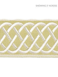Scalamandre Trim Helix Embroidered Tape Lettuce