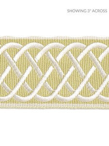 Scalamandre Trim Helix Embroidered Tape Lettuce