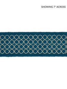 Scalamandre Trim Seville Embroidered Tape Peacock