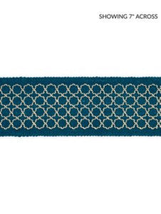 Scalamandre Trim Seville Embroidered Tape Peacock