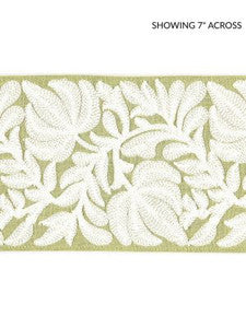 Scalamandre Trim Coventry Embroidered Tape Celery