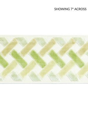 <p>Parquet Velvet Tape Meadow SCT33260003 by Scalamandre Trim</p><p><strong>Required Minimum Quantity Purchase: Fabrics by the yard 1 YARD MINIMUM </p><p>Book: PACIFICA</p><p>Content: 50% VISCOSE 50% COTTON</p><p>Origin: INDIA</p><p>Performance: MEDIUM DUTY</p><p>Repeat: Horizontal: 1.5" and Vertical: </p><p>Width: 3.75</p>
