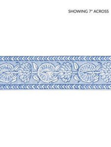 Tulsi Block Print Tape Lakeside SCT33280003 by Scalamandre Designer Trim
