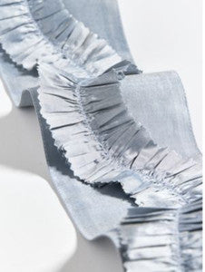 Ruffle Tape Ice Blue SCT33410003 by Scalamandre Trim