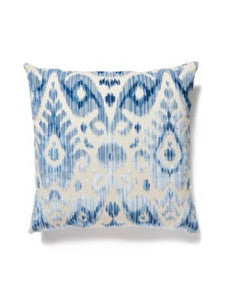 Scalamandre Pillows Tashkent Velvet Pillow 22 X 22 - Pacific