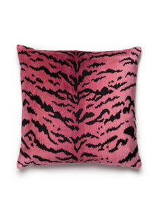 Scalamandre Pillows Tigre Pillow 22 X 22 - Reds & Black