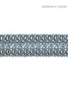 Scalamandre Trim Selena Gimp Braid Bluestone
