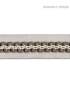 <p>Cecile Gimp Tape French Grey SCV12430003 by Scalamandre Trim</p><p><strong>Required Minimum Quantity Purchase: Fabrics by the yard 1 YARD MINIMUM </p><p>Book: BOTANICA</p><p>Content: 44% RAYON 43% FIBRANNE, 7% COTTON 6% POLYESTER</p><p>Origin: CHINA</p><p>Performance: LIGHT DUTY</p><p>Repeat: Horizontal: and Vertical: </p><p>Width: 1</p>