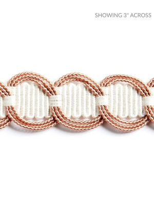 Crescent Braid Petal SCV12480003 by Scalamandre Designer Trim NOVANTA PASSEMENTERIE 56% FIBRANNE 28% COTTON 16% RAYON CHINA LIGHT DUTY Horizontal: 0.875" and Vertical: 0" 1.25 - Swanky Fabrics -