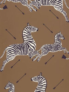 Scalamandre Wallpaper Zebras | Wallpaper Safari Brown