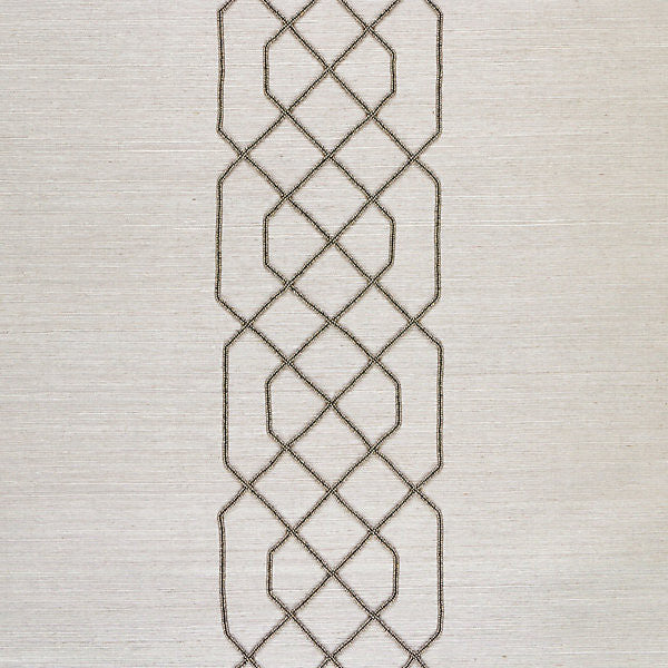Adelaide Beaded Sisal/Pewter Sc 0003Wp88385 by Scalamandre
 Wallpaper INDIA Horizontal: 7" and Vertical: 36" 36" - Fabric Carolina -