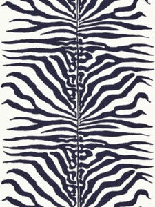 Scalamandre Fabric Zebra Navy