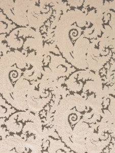 Scalamandre Fabric Palermo Velvet Paisley Pewter
